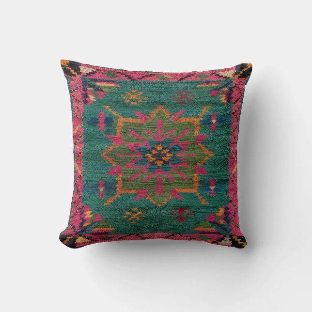 Grönt Kilim Pillows at Pottery Barn: A Blend Kudde (Framsida)