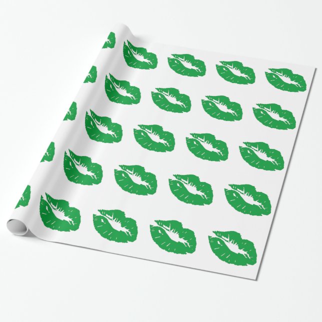 Grönt Kiss/Irish Presentpapper (Utrullad)