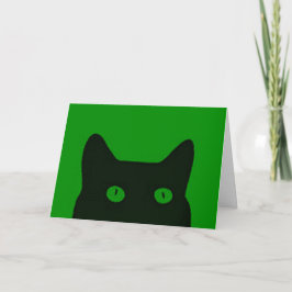 Grönt Kitten Cat-Helgdag Jul Purrfect Helgkort