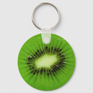 Grönt Kiwi Fruit Fresh Slice Nyckelring