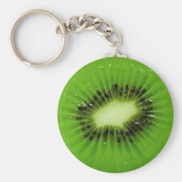 Grönt Kiwi Fruit Fresh Slice Nyckelring