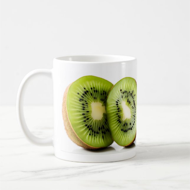 Grönt kiwi-frukt kaffemugg (Vänster)