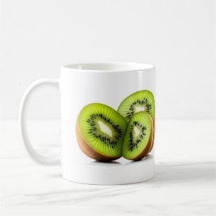 Grönt kiwi-frukt kaffemugg