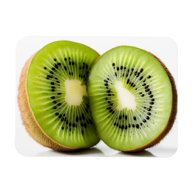 Grönt kiwi-frukt magnet (Horisontell)