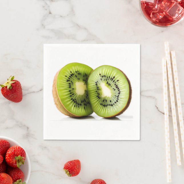 Grönt kiwi-frukt pappersservett (Insitu)