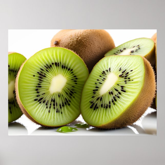 Grönt kiwi-frukt poster (Framsidan)