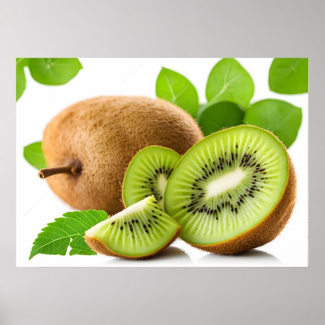 Grönt kiwi-frukt poster (Framsidan)