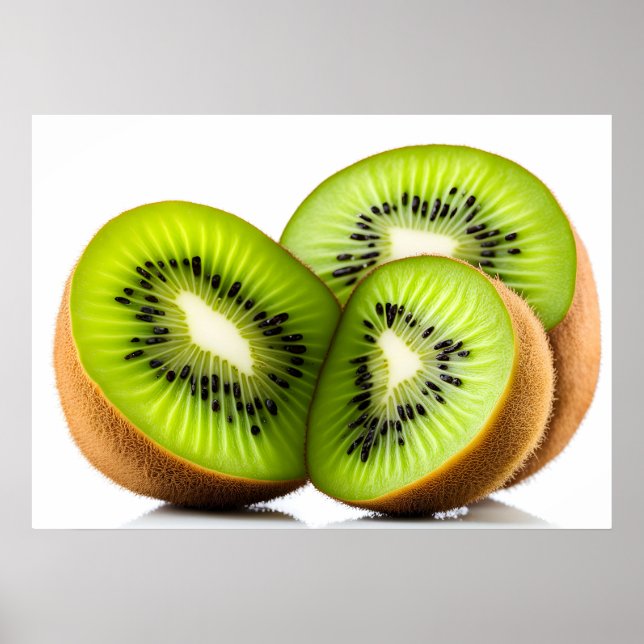 Grönt kiwi-frukt poster (Framsidan)
