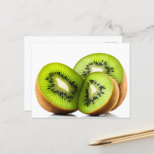 Grönt kiwi-frukt vykort