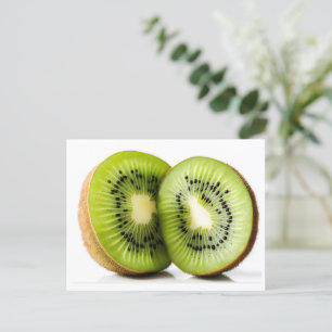Grönt kiwi-frukt vykort