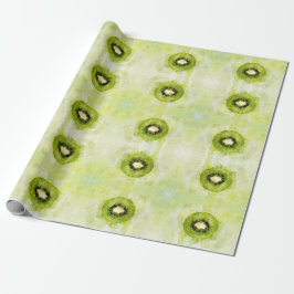 Grönt Kiwi-inslagspapper Presentpapper