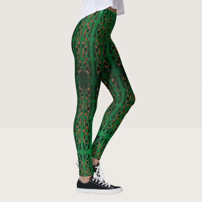 grönt klass leggings (Höger)
