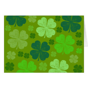 Grönt Klöver, Lucky Klöver, Saint patrick's day Hälsningskort