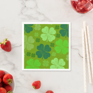 Grönt Klöver, Lucky Klöver, Saint patrick's day Pappersservett
