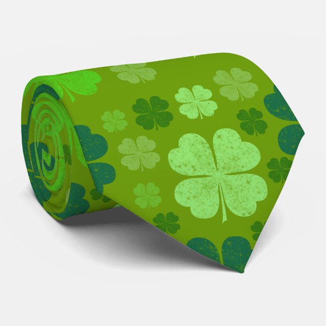 Grönt Klöver, Lucky Klöver, Saint patrick's day Slips (Rullad)