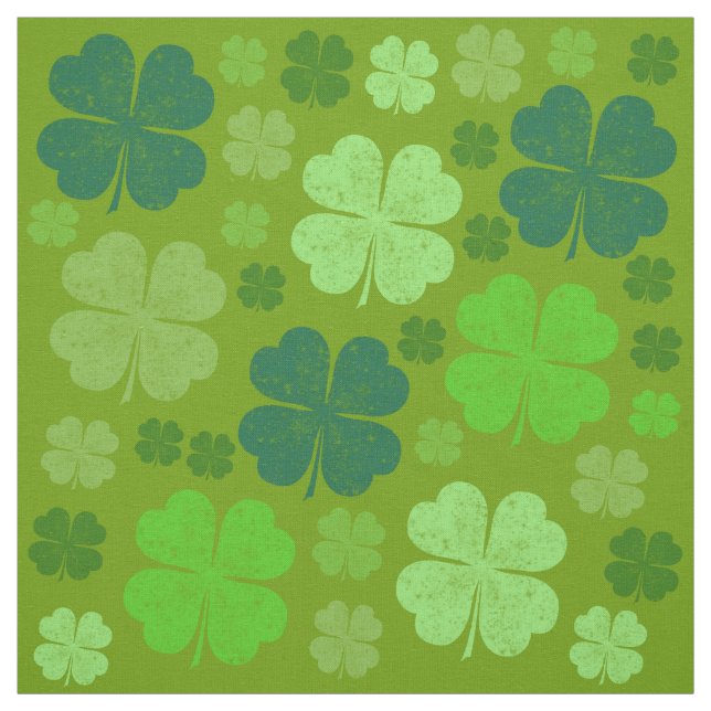 Grönt Klöver, Lucky Klöver, Saint patrick's day Tyg (Provkarta)