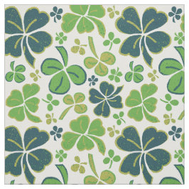 Grönt Klöver Shamrock Mönster St. Patrick's Day Tyg