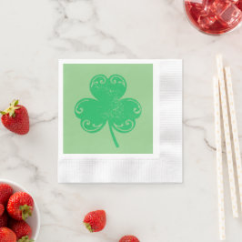 Grönt Klöver St Patrick Pappersservett
