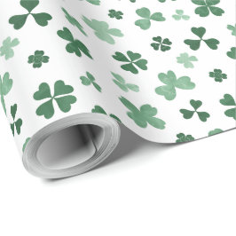 Grönt klöver St patrick's day pappra förpackning Presentpapper