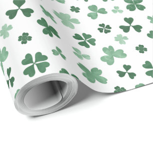 Grönt klöver St patrick's day pappra förpackning Presentpapper