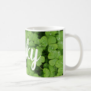 Grönt klöver turist.Patrick's mugg