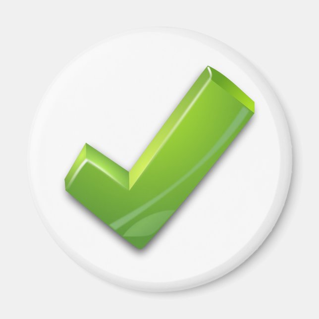 Grönt-knapp Magnet (Framsidan)