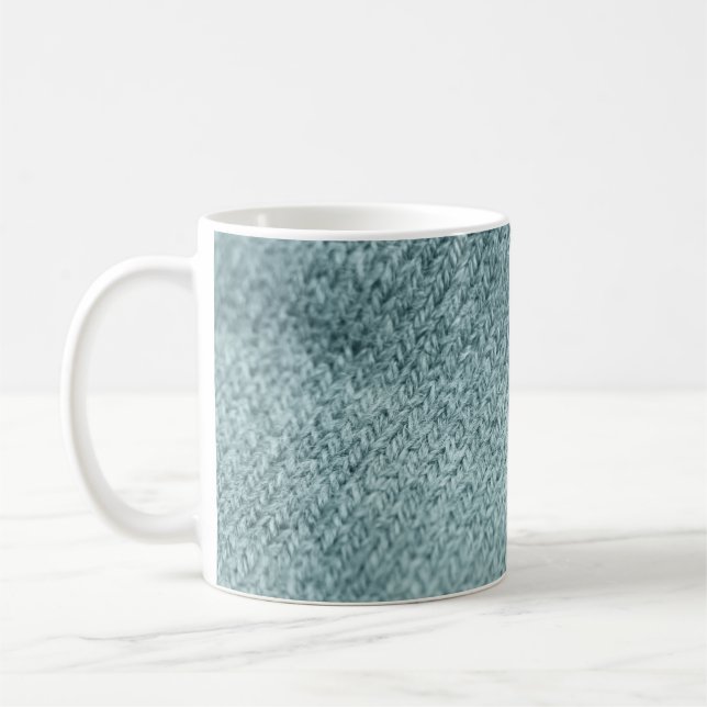 Grönt Knsigned Struktur: Trendig Background Kaffemugg (Vänster)