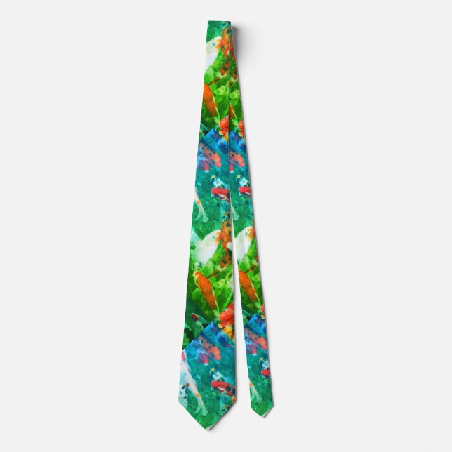 Grönt Koi Pond Slips (Framsida)