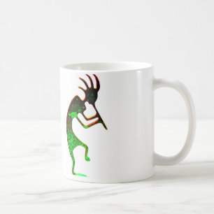grönt kokopelli mugg