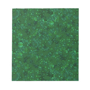 Grönt, konetti, glitter anteckningsblock