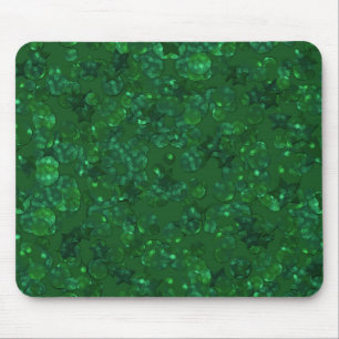 Grönt, konetti, glitter musmatta