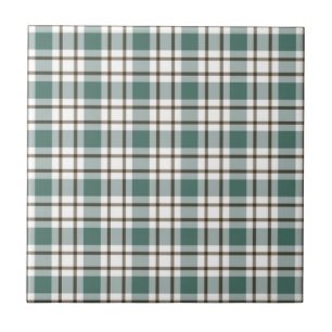 grönt kontrollerad lätt tartan mönster kakelplatta