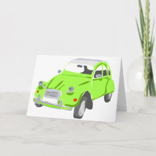 Grönt kort för Citroen 2 CV-hälsning