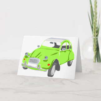 Grönt kort för Citroen 2 CV-hälsning