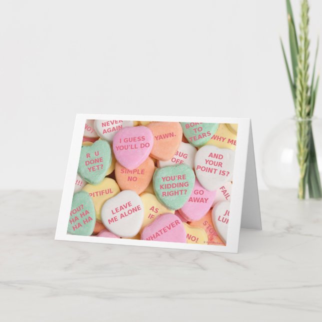 Grönt kort för hälsning Weenii "för bittra (Framsida)