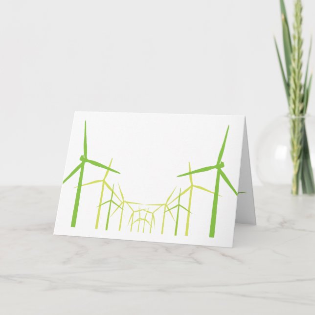Grönt kort för kvarn för energivindturbin (Framsida)