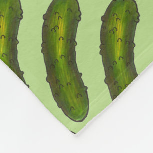 Grönt Kosher Dill Pickle Sour Pickles Foodie Fleecefilt
