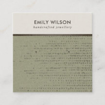 GRÖNT KRAFT WHITE DOTS STUD EARRING VISNING CARD