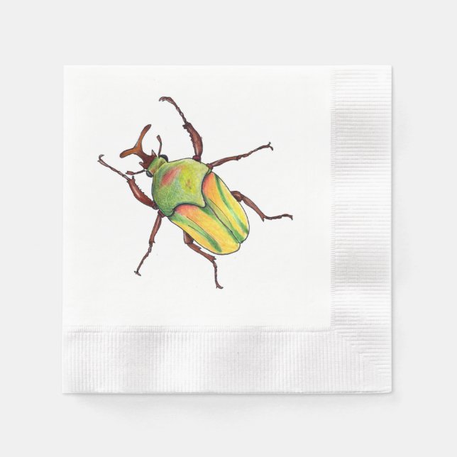 grönt kryp napkins pappersservett (Framsidan)