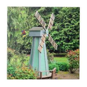 Grönt Kvarn Garden Decor Kakelplatta