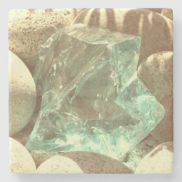 Grönt kvarts beige sten av sten sten mineral stenunderlägg