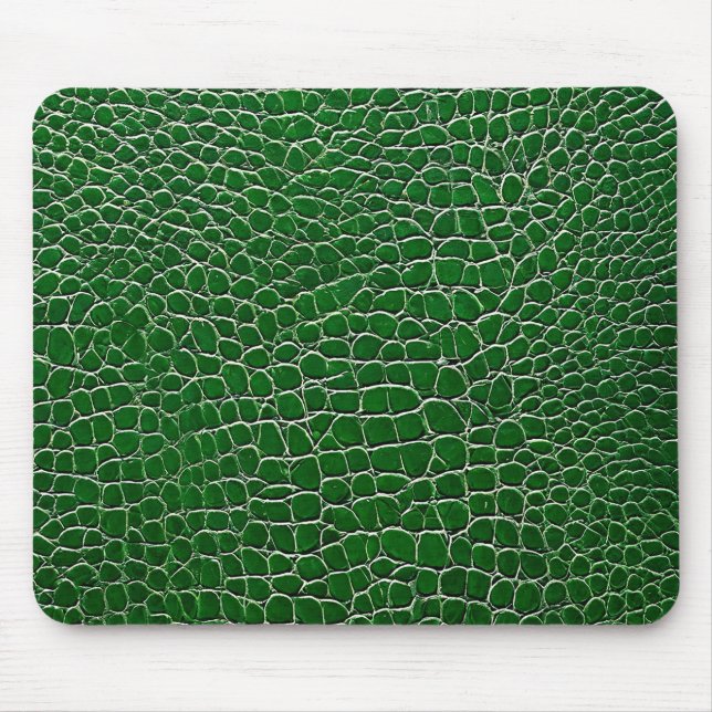 💚 Grönt Läder skrivbord Lugnt Modernt Kontor 💚 Musmatta (Framsidan)