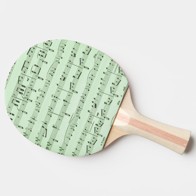 Grönt Lakan Music Pingisracket (Sidan)