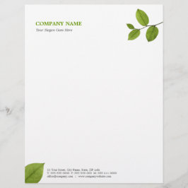 Grönt lämnar brevhuvudet brevhuvud