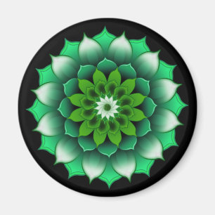 Grönt lämnar Mandalamagneten Magnet