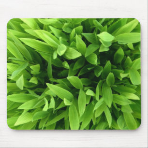 Grönt lämnar mousepad musmatta