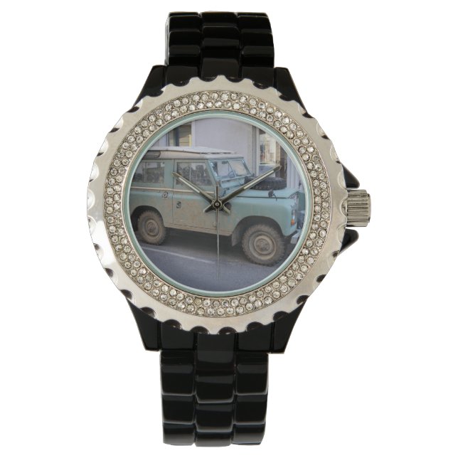 Grönt Land Rover Armbandsur (Framsida)
