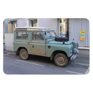 Grönt Land Rover Magnet