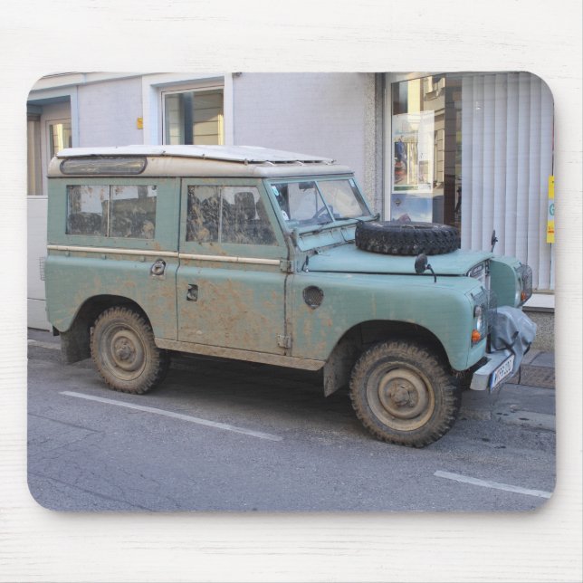 Grönt Land Rover Musmatta (Framsidan)
