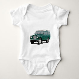 Grönt Landy Land Rover Classic Vintage Hiking Anka T-shirt
